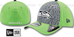 Seahawks 2014 NFL ALT DRAFT FLEX Lime Hat by New Era