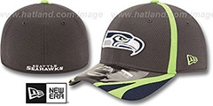 Seahawks 2014 NFL TRAINING FLEX Graphite Hat by New Era