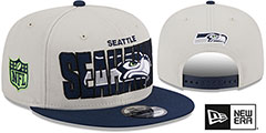 Seahawks 2023 NFL DRAFT SNAPBACK Stone-Navy Hat by New Era