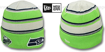 Seahawks WINTER TRADITION Knit Beanie Hat by New Era