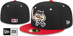 SeaWolves THEME NIGHT Black-Red Fitted Hat by New Era