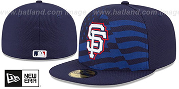 SF Giants 2015 JULY 4TH STARS N STRIPES Hat by New Era