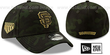 SF Giants 2019 ARMED FORCES STARS N STRIPES FLEX Hat by New Era