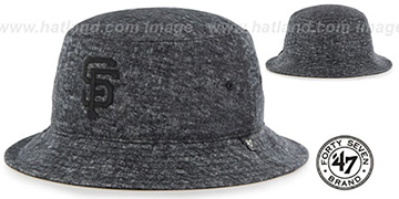 SF Giants LEDGEBROOK BUCKET Black Hat by Twins 47 Brand