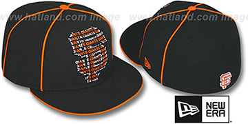 SF Giants REPEAT BIG-ONE Black Fitted Hat by New Era