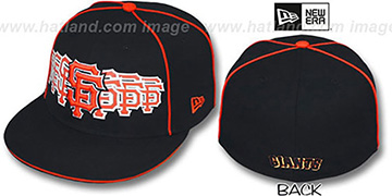 SF Giants SEVEN Black Fitted Hat by New Era