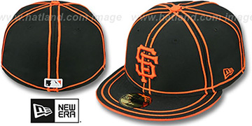 SF Giants TACHS Black-Orange Fitted Hat by New Era