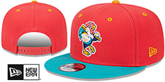 Shorebirds COPA SNAPBACK Red-Aqua Hat by New Era