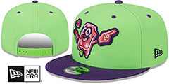 Sky Carp COPA SNAPBACK Lime-Purple Hat by New Era