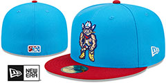 Sod Poodles MILB MARVEL DEFENDERS Blue-Red Fitted Hat by New Era