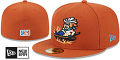 Sod Poodles THEME NIGHT Burnt Orange Fitted Hat by New Era