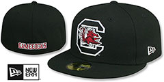 South Carolina NCAA TEAM-BASIC Black Fitted Hat by New Era