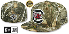 South Carolina NCAA TEAM-BASIC Realtree Camo Fitted Hat by New Era