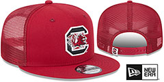 South Carolina TEAM-BASIC TRUCKER SNAPBACK Burgundy Hat by New Era