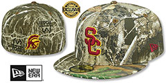 Southern Cal NCAA TEAM-BASIC Realtree Camo Fitted Hat by New Era