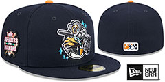 Space Cowboys MILB MARVEL DEFENDERS SIDE-PATCH Navy Fitted Hat by New Era