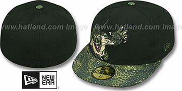 Spiderman LIZARD APPLIQUE Black Fitted Hat by New Era