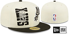 Spurs 2022 NBA DOUBLE WHAMMY DRAFT Fitted Hat by New Era