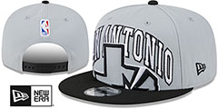 Spurs 2023 TIP OFF SNAPBACK Grey-Black Hat by New Era