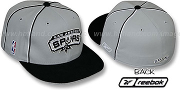 Spurs CROSS TAPED Fitted Hat by Reebok