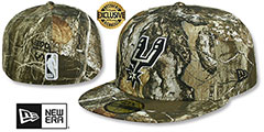 Spurs NBA TEAM-BASIC Realtree Camo Fitted Hat by New Era