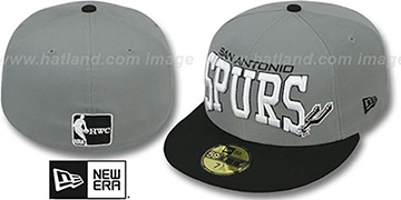 Spurs PRO-ARCH Grey-Black Fitted Hat by New Era