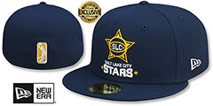 Stars NBA G-LEAGUE Navy Fitted Hat by New Era