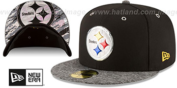 Steelers 2016 MONOCHROME NFL DRAFT Fitted Hat by New Era