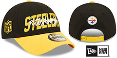 Steelers 2022 NFL DRAFT 940 SNAPBACK Black-Gold Hat by New Era