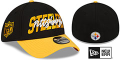 Steelers 2022 NFL DRAFT FLEX  Black-Gold Hat by New Era