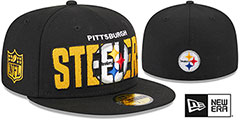 Steelers 2023 NFL DRAFT Black Fitted Hat by New Era