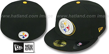 Steelers ILLUSION Black Fitted Hat by New Era