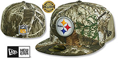 Steelers NFL TEAM-BASIC Realtree Camo Fitted Hat by New Era