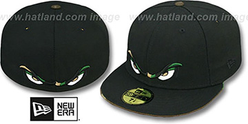 Storm CAMO EYES Black Fitted Hat by New Era