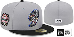 Storm Chasers MILB MARVEL DEFENDERS SIDE-PATCH Grey-Black Fitted Hat by New Era