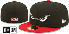 Storm MILB ONFIELD HOME Black-Red Fitted Hat by New Era