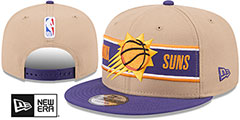 Suns 2024 NBA DRAFT SNAPBACK Camel-Purple Hat by New Era