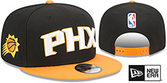 Suns STATEMENT SNAPBACK Black-Orange Hat by New Era