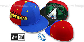 Superman TITLE TAG Royal-Red Fitted Hat by New Era