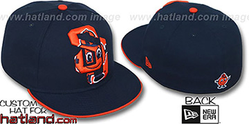 Syracuse INSIDER BIG-ONE Navy Fitted Hat by New Era