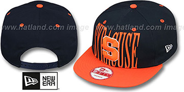 Syracuse STEP-ABOVE SNAPBACK Navy-Orange Hat by New Era