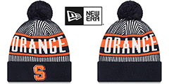 Syracuse STRIPED Knit Beanie Hat by New Era