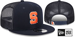 Syracuse TEAM-BASIC TRUCKER SNAPBACK Navy Hat by New Era