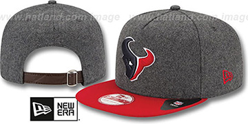 Texans 2T MELTON A-FRAME STRAPBACK Hat by New Era