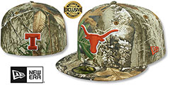 Texas NCAA TEAM-BASIC Realtree Camo Fitted Hat by New Era