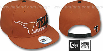 Texas RETRO-SNAPBACK Burnt Orange Hat by New Era