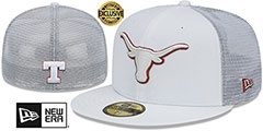 Texas TEAM-BASIC TRUCKER White Fitted Hat by New Era