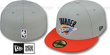 Thunder NBA-CHASE Grey-Orange Fitted Hat by New Era