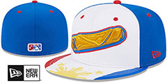 Tides THEME NIGHT White-Royal Fitted Hat by New Era