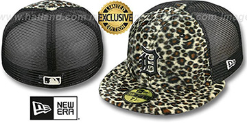 Tigers CHEETAH ANIMAL-FUR MESH-BACK Fitted Hat by New Era